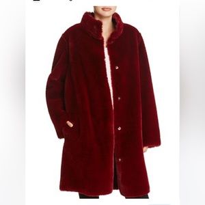 Velvet by Graham & Spencer Mina Reversible Faux Shearling Coat - Size M